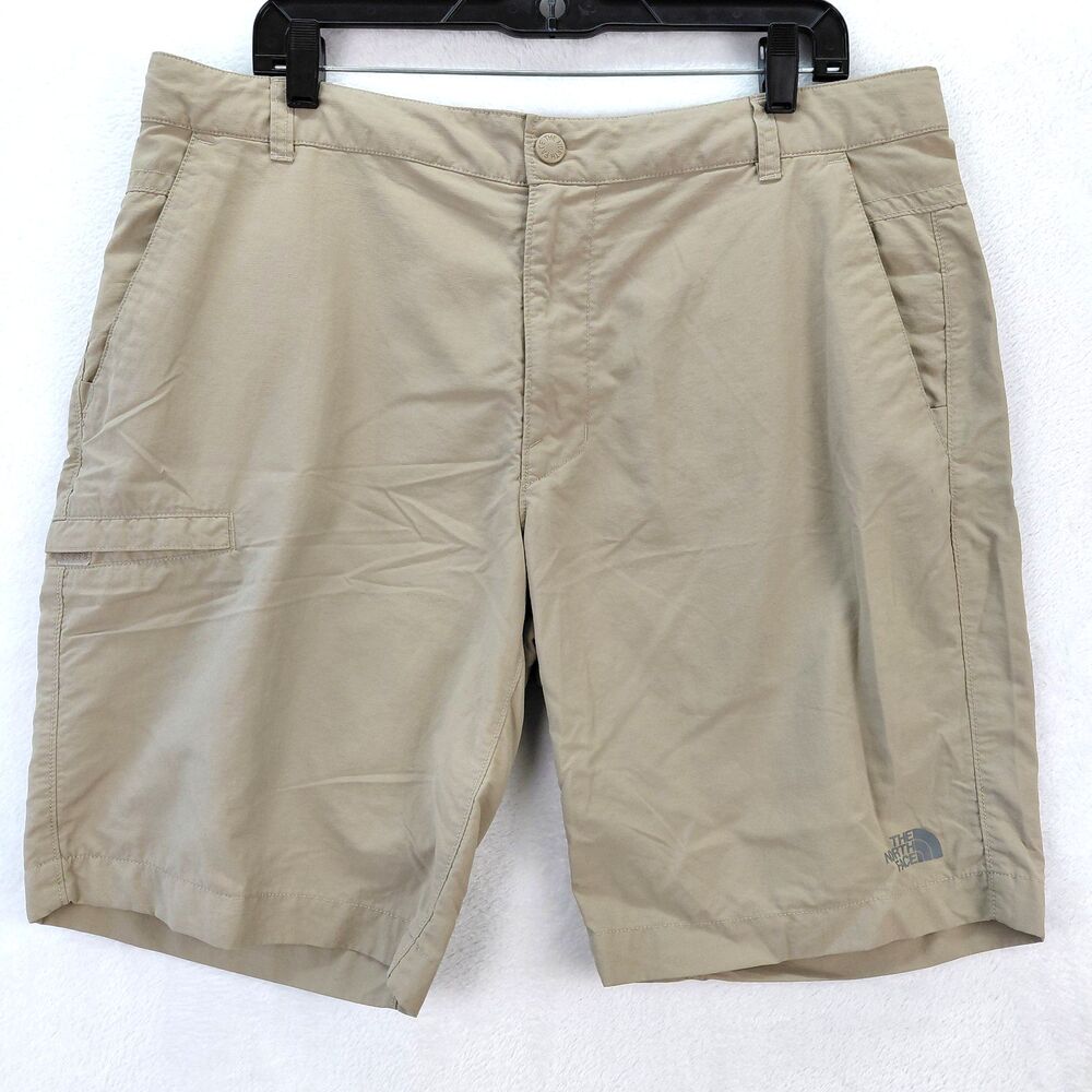The North Face Horizon 2.0 Cargo Shorts Mens 38 Khaki Nylon Ripstop Outdoor Hike